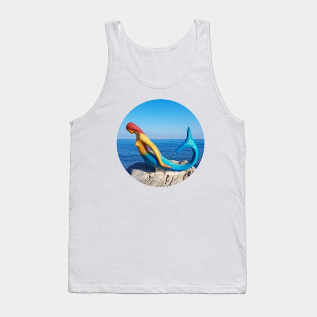 Stoned Mermaid Vacation Tank Top by ellenhenryart